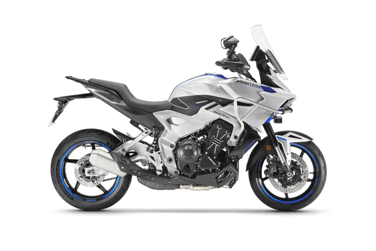 Zontes 703T ETC atvyksta į Europą: trijų cilindrų crossoveris su „superbike“ lygio elektronika