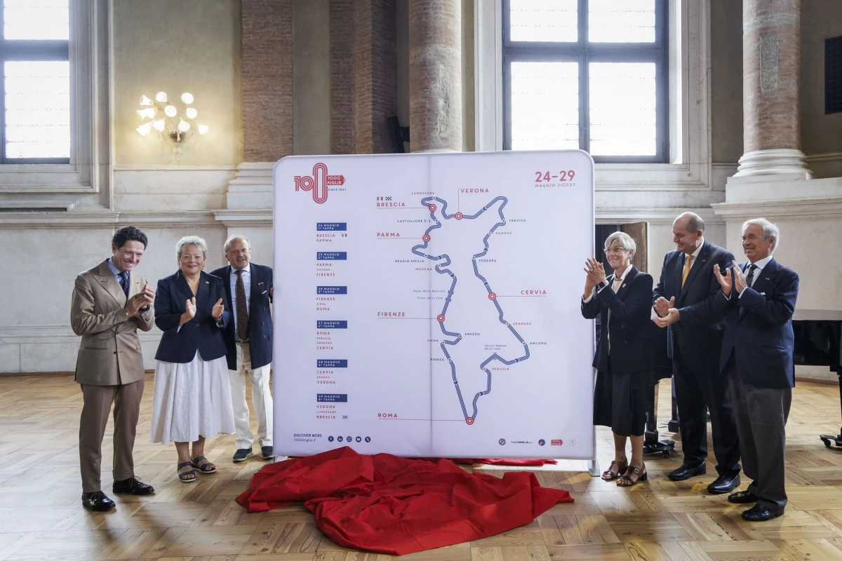 Šimtmečio lenktynės: atskleistas istorinio „1000 Miglia 2027“ ralio maršrutas
