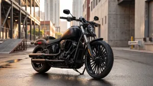 Tamsioji legendos pusė: „Harley-Davidson“ pristato visiškai juodą „Breakout Black Trim“ versiją