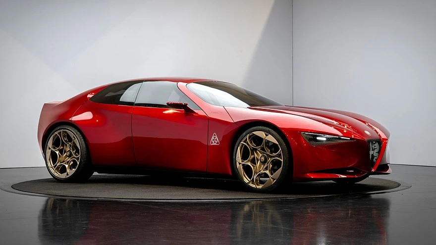 „Alfa Romeo Cuorerosso“ konceptas Paryžiuje: stulbinantis dizainas ir galingas V6 su hibridine sistema