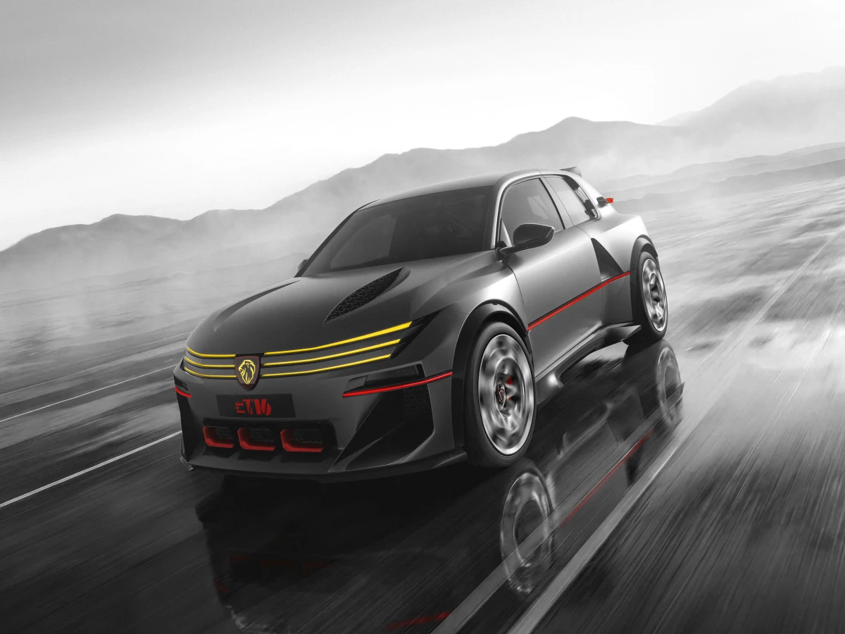 „Peugeot E-T16 Concept“: legendinio B grupės ralio monstro elektrinis atgimimas Paryžiuje