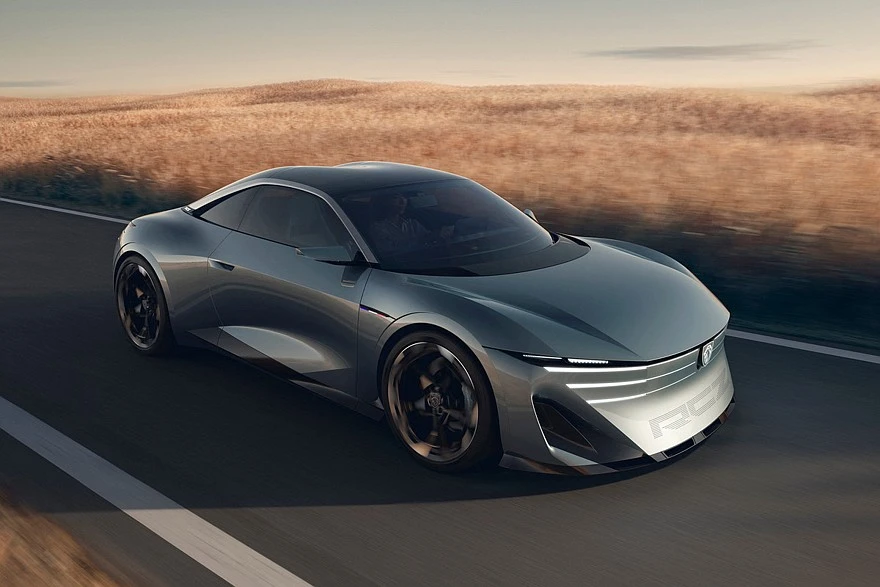 Prancūzų liūto sugrįžimas: Paryžiuje pristatytas elektrinis „Peugeot RCZ Vision“ konceptas su kietakūne baterija