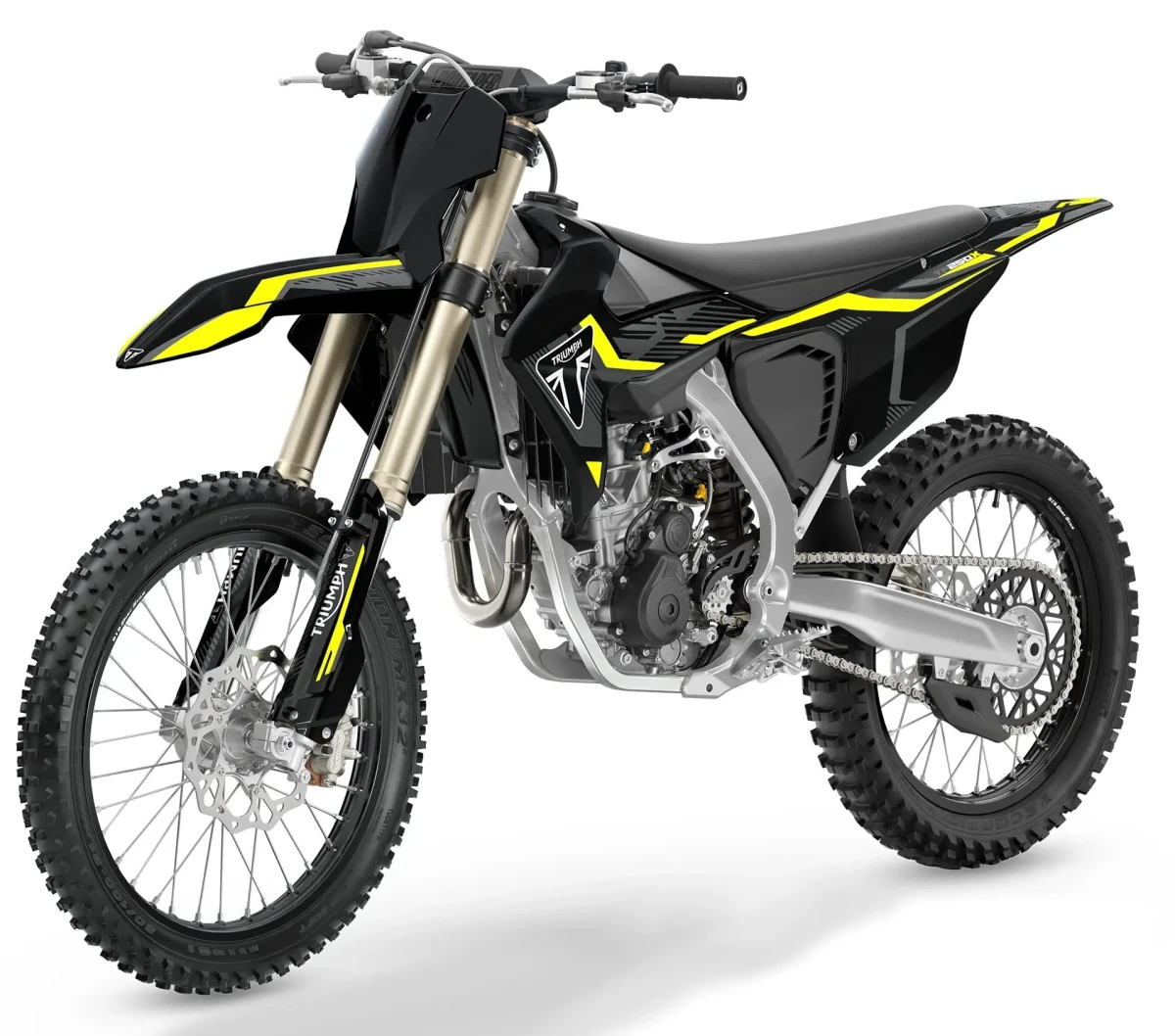 Čempionų ginklas tobulinamas: „Triumph“ pristatė atnaujintą 2027 m. motokroso modelį „TF 250-X“