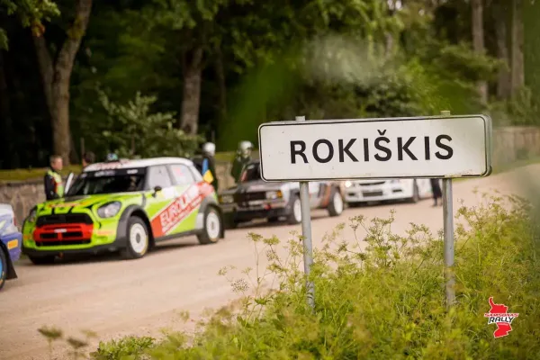 Testiniame „Samsonas Rally Rokiškis“ greičio ruože tempą diktavo ukrainiečiai su WRC „Mini“