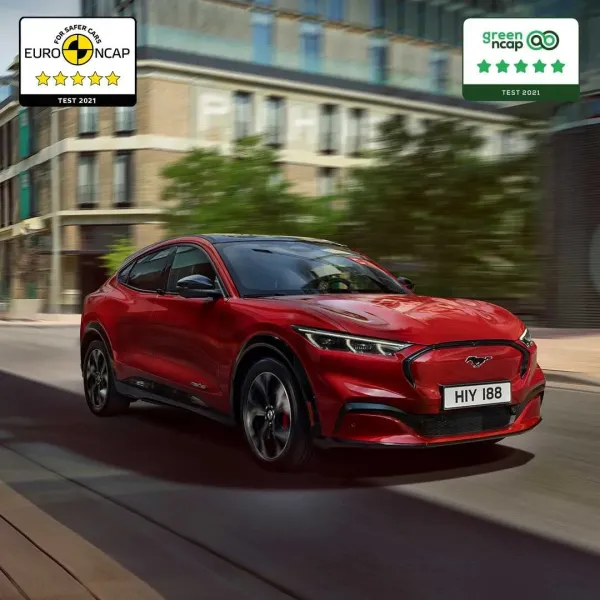 „Ford Mustang Mach-E“ pelnė „Euro NCAP“ ir „Green NCAP“ įvertinimus