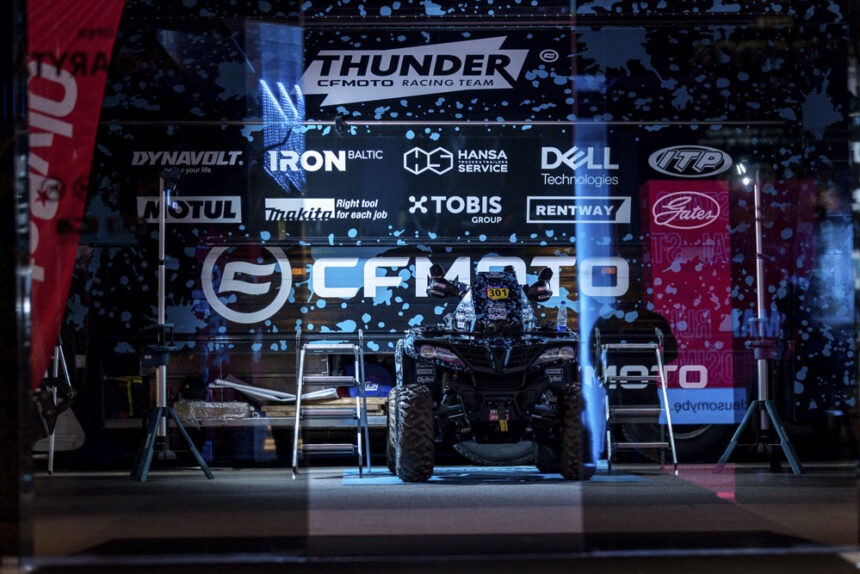 „CFMOTO Thunder Racing Team“ atskleidė, kad gavo žalią šviesą startui Dakaro ralyje