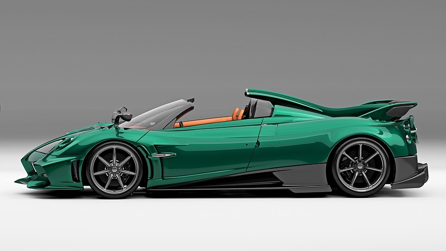 Pagani Imola Roadster: galingesnis, elegantiškesnis ir brangesnis nei originalus kupė