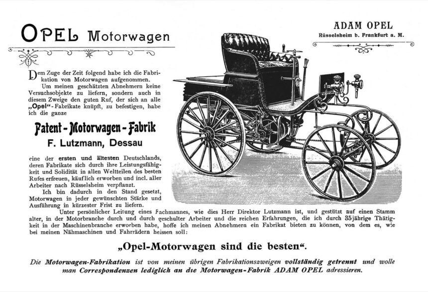 „Opel“ automobilius pradėjo gaminti prieš 125 metus