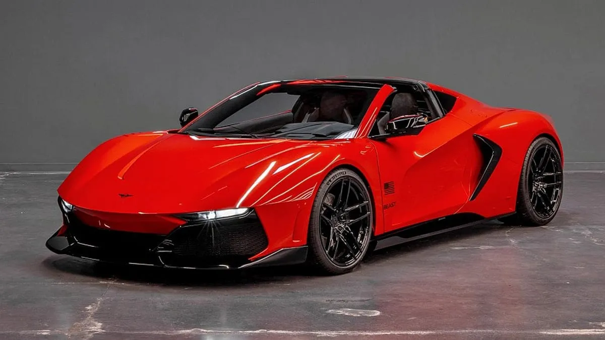 Naujas „Rezvani Beast”: anglies pluošto kėbulas, 1000 AG V8, šarvai ir šnipų daikčiukai