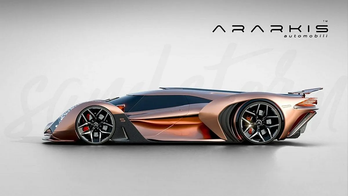 Skelbiama, kad naujasis „Ararkis Sandstorm” taps greičiausiu pasaulyje elektriniu superautomobiliu