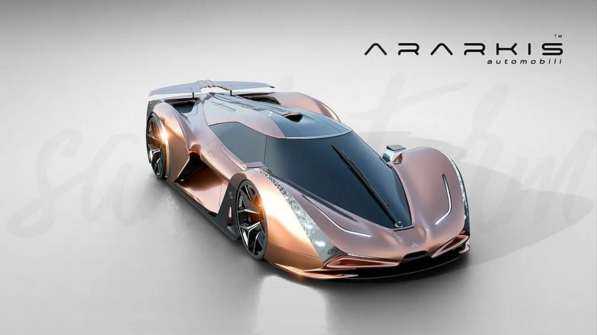 Skelbiama, kad naujasis „Ararkis Sandstorm” taps greičiausiu pasaulyje elektriniu superautomobiliu