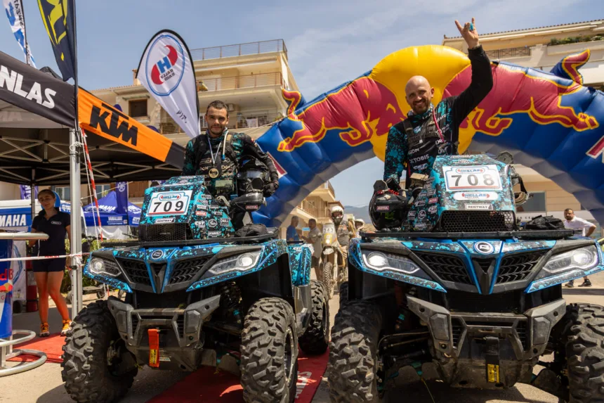 Graikijos ralis įveiktas: „CFMOTO Thunder Racing Team“ sėkmingai pasiekė finišą