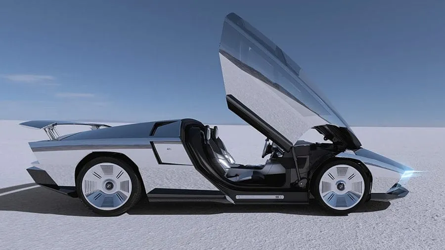 „Giugiaro“ superautomobilis ‚Peralta S‘ – duoklė septintojo dešimtmečio ‚Maserati Boomerang‘ koncepciniam automobiliui
